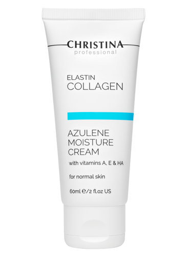 Elastin Collagen Azulene Moisture Cream with Vitamins A, E & HA for normal skin Увлажняющий крем c витаминами А, Е и гиалуроновой кислотой для нормальной кожи «Эластин, коллаген, азулен»