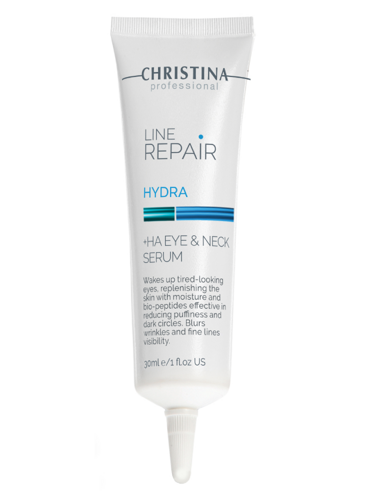 Line Repair Hydra HA Eye & Neck Serum Сыворотка для кожи вокруг глаз и шеи с гиалуроновой кислотой, 30 мл